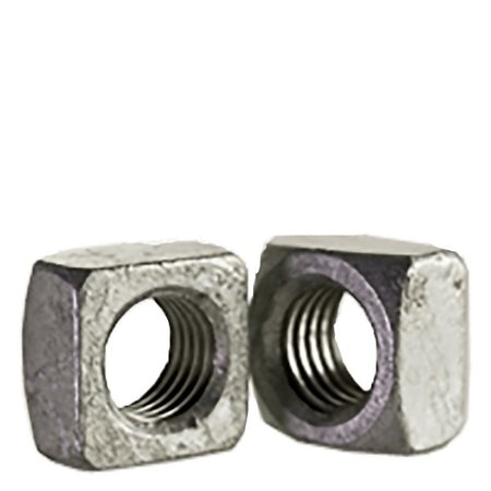 NEWPORT FASTENERS 7/16-14 Regular Square Nuts/Grade 2/Hot Dip Galvanized , 100PK NB238034P-100